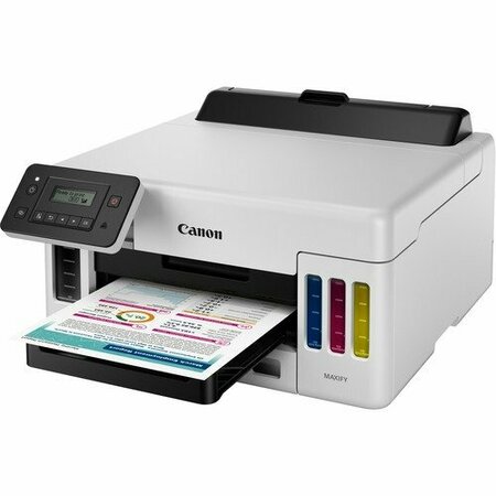 CANON Printer, Inkjet, Wi-Fi/Wired, 24ipm/15.5ipm, 16.4inx15.8inx9.4in, WE CNMGX5020